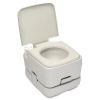 2.6 Gallon Portable Removable Flush Toilet with Double Outlet