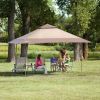 13' x 13' Beige Instant Outdoor Canopy with UV Protection