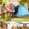 4-5 Person Camping Tent Outdoor Foldable Waterproof Tent with 2 Mosquito Nets Windows Carrying Bag for Hiking Climbing Adventure Fishing