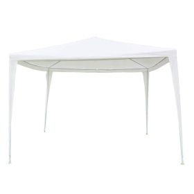 Patio Gazebo Sun Shade Screen Shelter Waterproof Tent (Color: White)