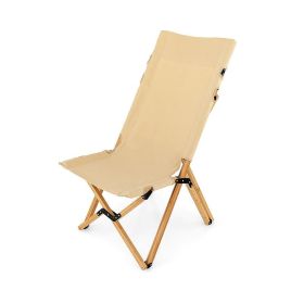 Folding Camping Chair with 2-Level Adjustable Backrest (Color: As pic show)